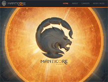 Tablet Screenshot of manticoregames.com